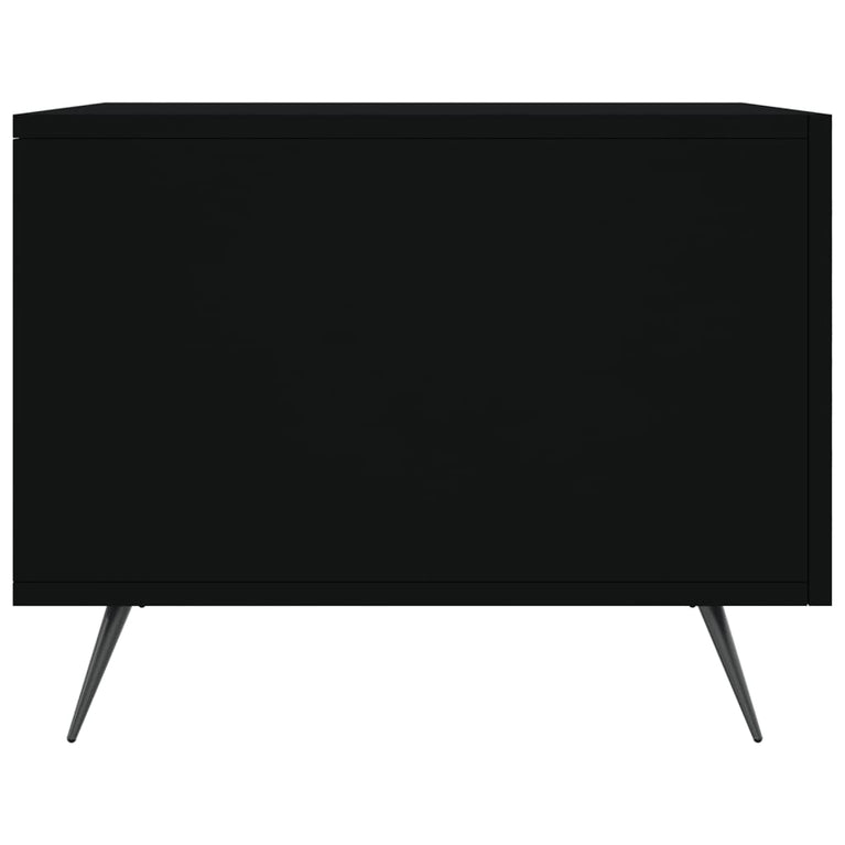 Salontafels 2 st 50x50x40 cm bewerkt hout zwart MeubelReus