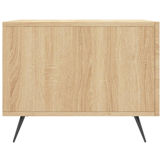 Salontafels 2 st 50x50x40 cm bewerkt hout sonoma eikenkleurig MeubelReus