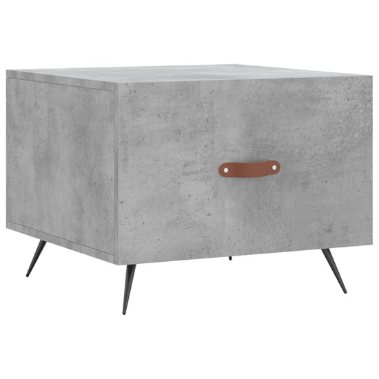 Salontafels 2 st 50x50x40 cm bewerkt hout betongrijs MeubelReus