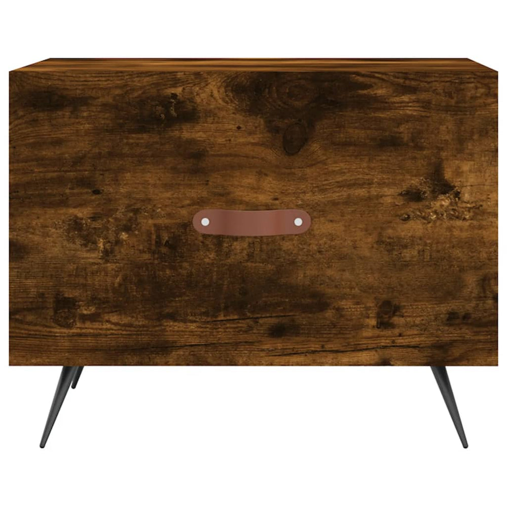 Salontafel 50x50x40 cm bewerkt hout gerookt eikenkleurig MeubelReus