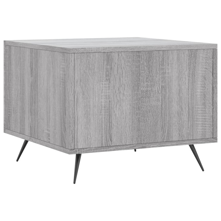 Salontafels 2 st 50x50x40 cm bewerkt hout grijs sonoma eiken MeubelReus