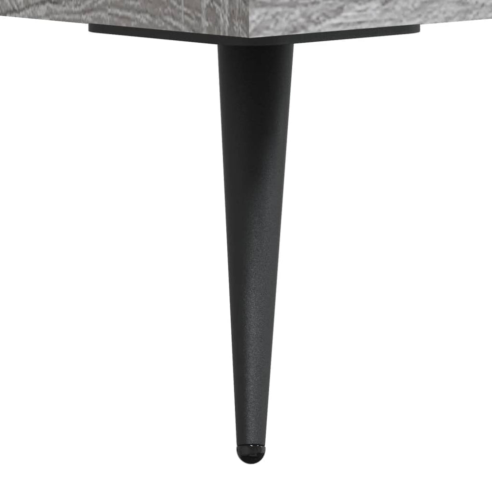 Salontafels 2 st 50x50x40 cm bewerkt hout grijs sonoma eiken MeubelReus