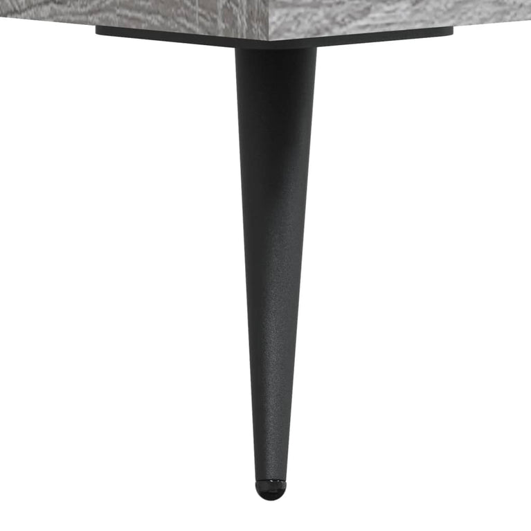 Salontafels 2 st 50x50x40 cm bewerkt hout grijs sonoma eiken MeubelReus