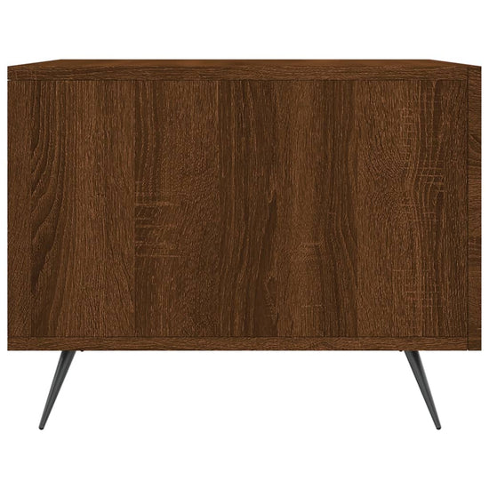 Salontafels 2 st 50x50x40 cm bewerkt hout bruin eikenkleur MeubelReus