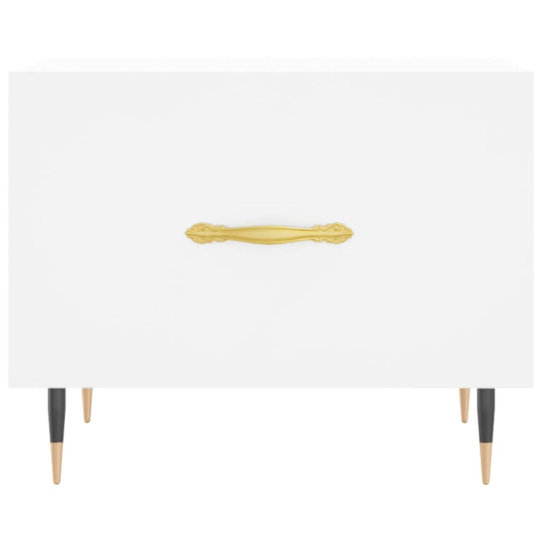 Salontafel 50x50x40 cm bewerkt hout wit MeubelReus