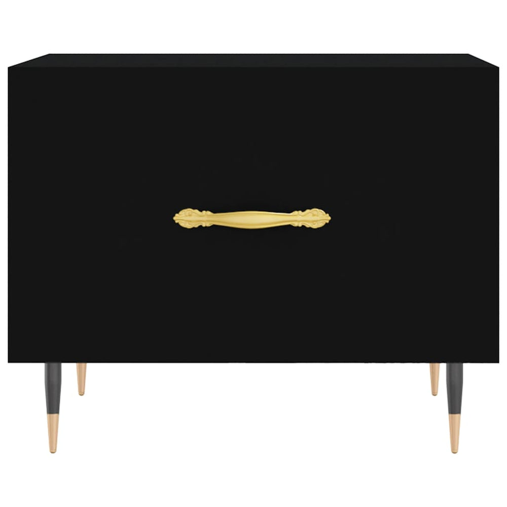 Salontafel 50x50x40 cm bewerkt hout zwart MeubelReus