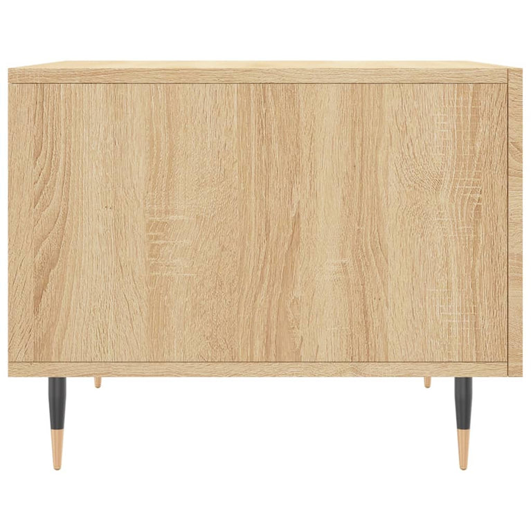 Salontafels 2 st 50x50x40 cm bewerkt hout sonoma eikenkleurig MeubelReus