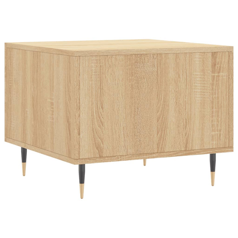 Salontafels 2 st 50x50x40 cm bewerkt hout sonoma eikenkleurig MeubelReus