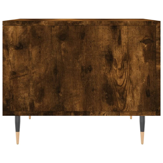 Salontafels 2 st 50x50x40 cm bewerkt hout gerookt eikenkleurig MeubelReus