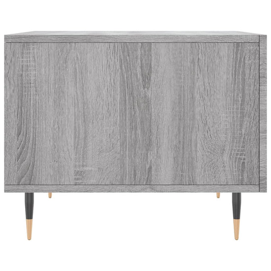 Salontafels 2 st 50x50x40 cm bewerkt hout grijs sonoma eiken MeubelReus
