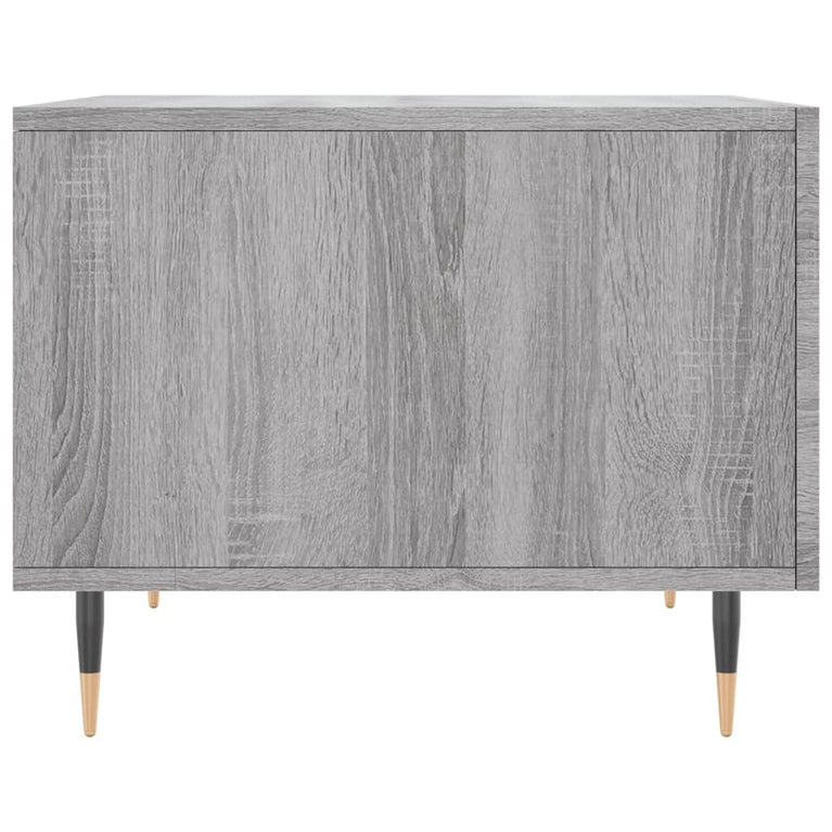 Salontafels 2 st 50x50x40 cm bewerkt hout grijs sonoma eiken MeubelReus