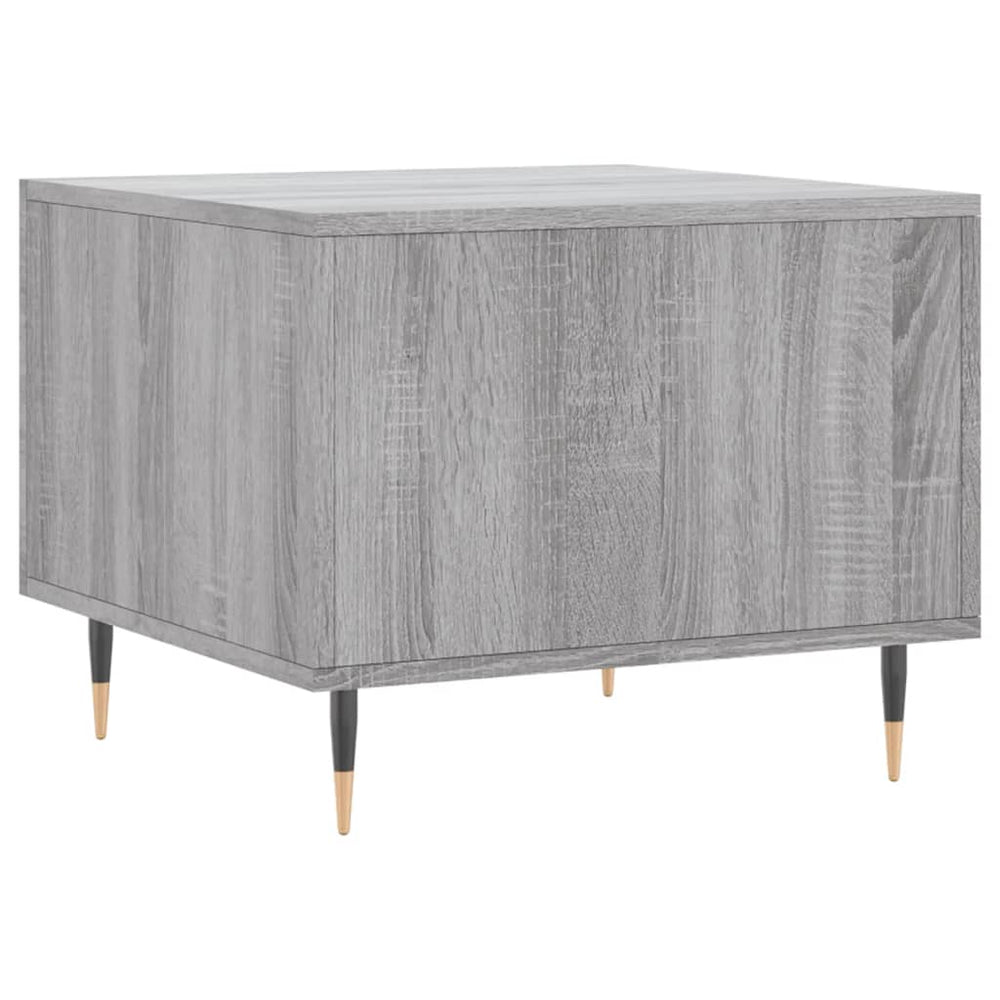 Salontafels 2 st 50x50x40 cm bewerkt hout grijs sonoma eiken MeubelReus