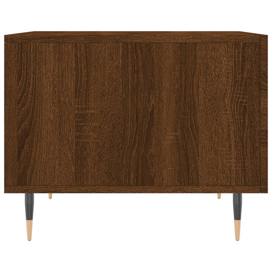 Salontafels 2 st 50x50x40 cm bewerkt hout bruin eikenkleur MeubelReus