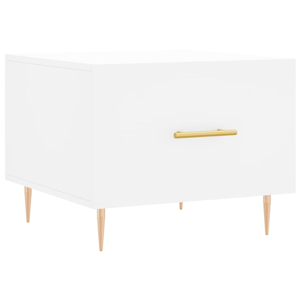 Salontafel 50x50x40 cm bewerkt hout wit MeubelReus