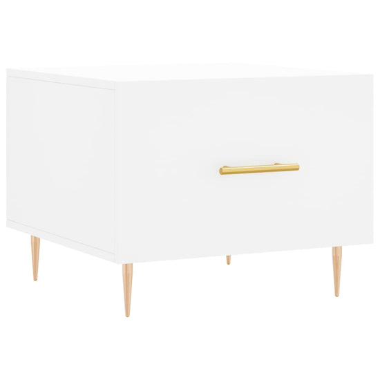 Salontafel 50x50x40 cm bewerkt hout wit MeubelReus