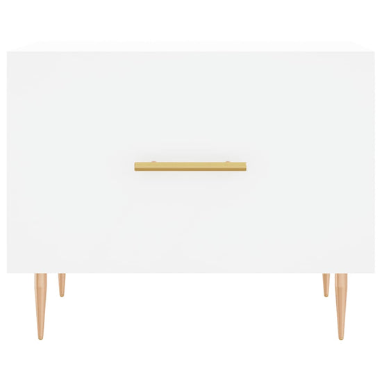 Salontafel 50x50x40 cm bewerkt hout wit MeubelReus