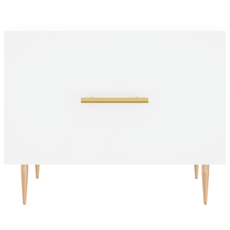 Salontafel 50x50x40 cm bewerkt hout wit MeubelReus