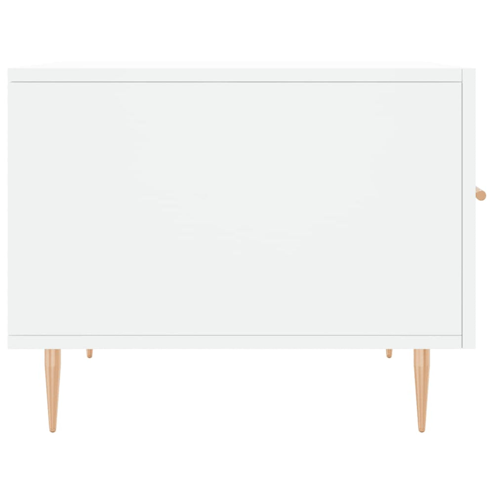 Salontafels 2 st 50x50x40 cm bewerkt hout wit MeubelReus