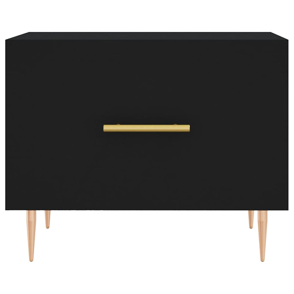 Salontafel 50x50x40 cm bewerkt hout zwart MeubelReus