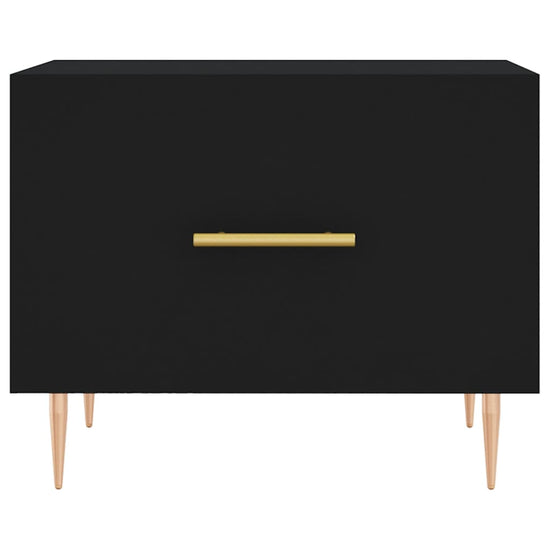 Salontafel 50x50x40 cm bewerkt hout zwart MeubelReus