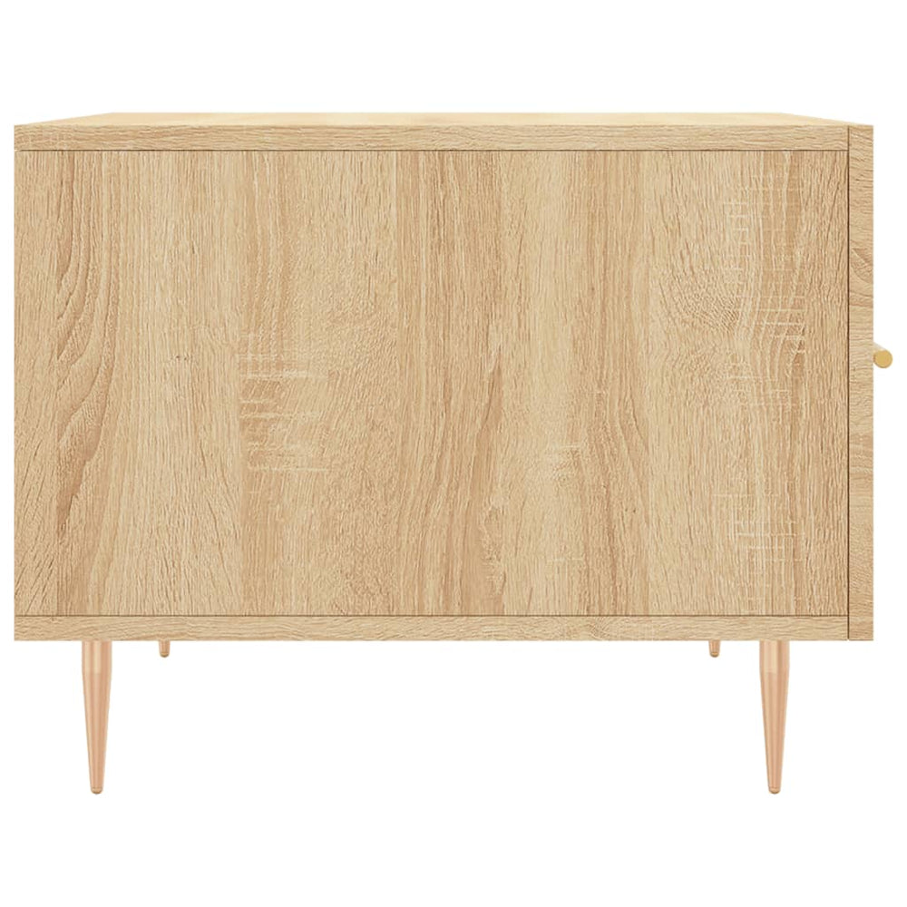 Salontafels 2 st 50x50x40 cm bewerkt hout sonoma eikenkleurig MeubelReus