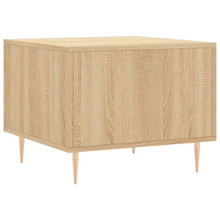 Salontafels 2 st 50x50x40 cm bewerkt hout sonoma eikenkleurig MeubelReus