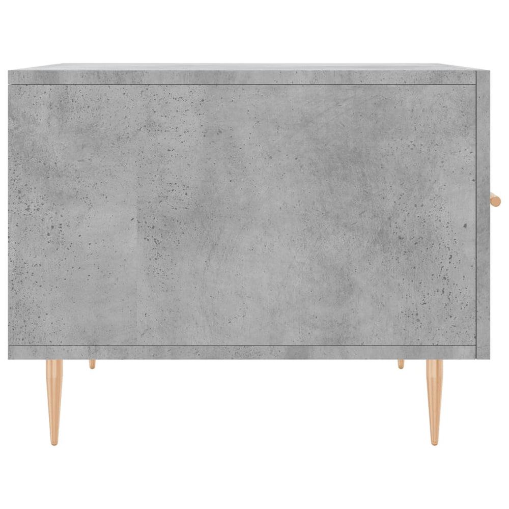 Salontafels 2 st 50x50x40 cm bewerkt hout betongrijs MeubelReus