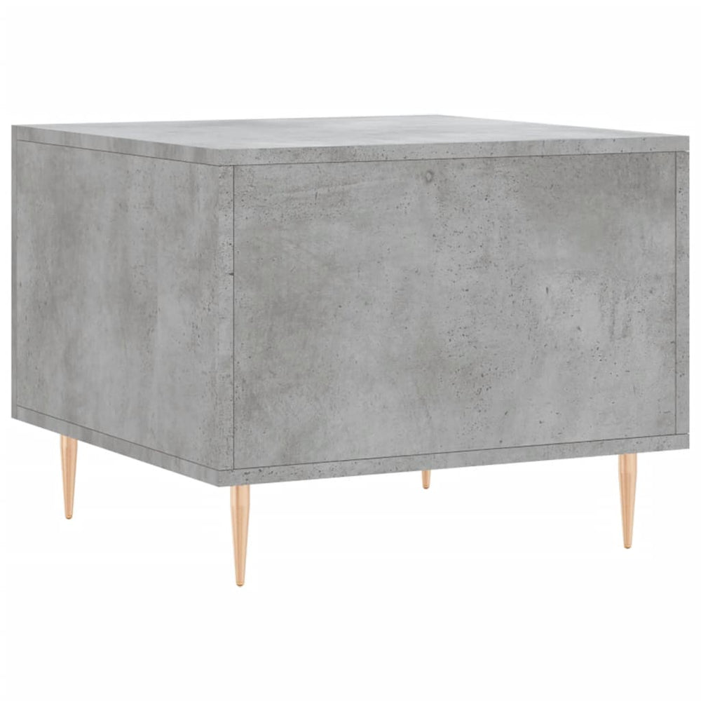Salontafels 2 st 50x50x40 cm bewerkt hout betongrijs MeubelReus