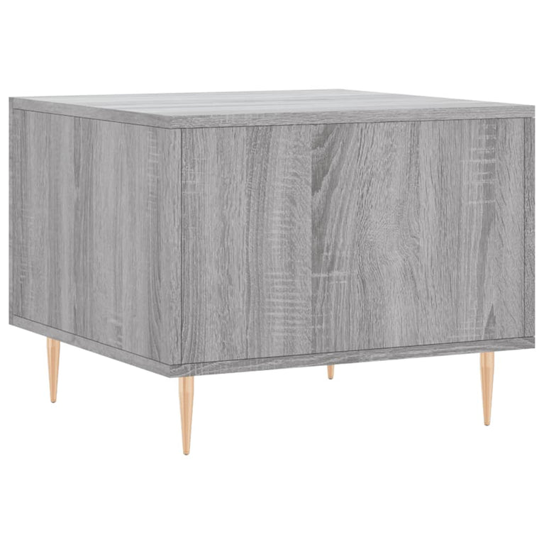 Salontafels 2 st 50x50x40 cm bewerkt hout grijs sonoma eiken MeubelReus