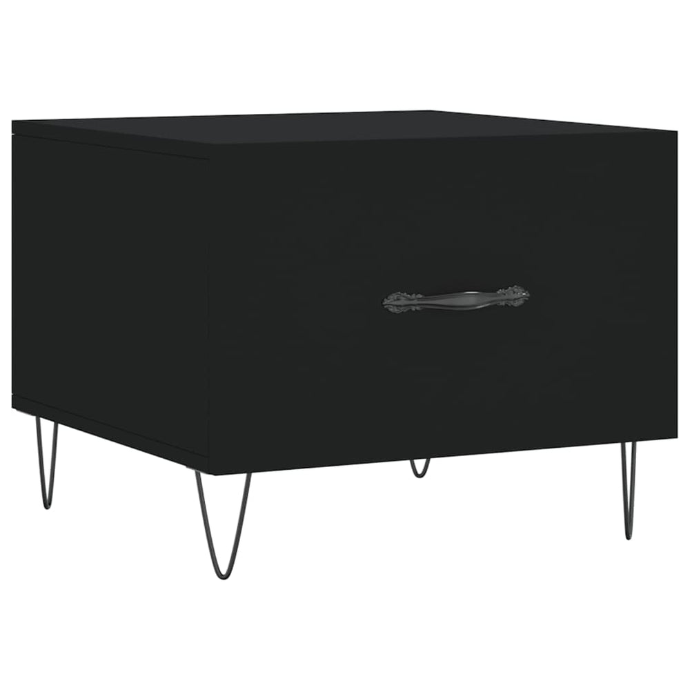 Salontafel 50x50x40 cm bewerkt hout zwart MeubelReus