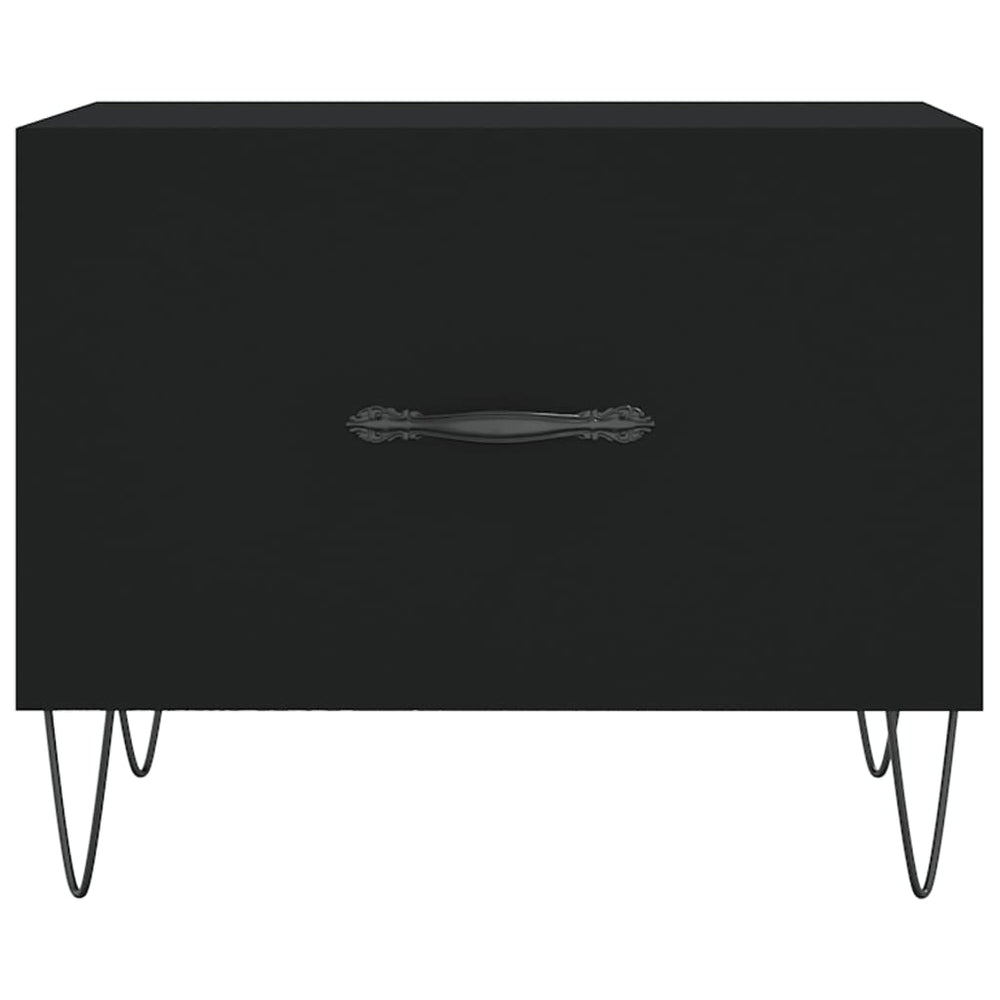 Salontafel 50x50x40 cm bewerkt hout zwart MeubelReus