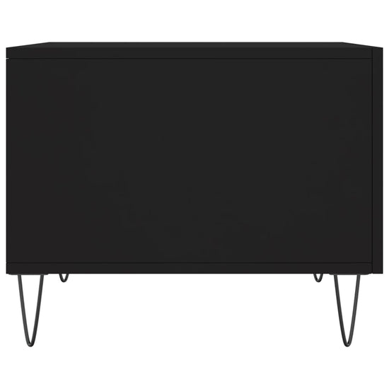 Salontafels 2 st 50x50x40 cm bewerkt hout zwart MeubelReus