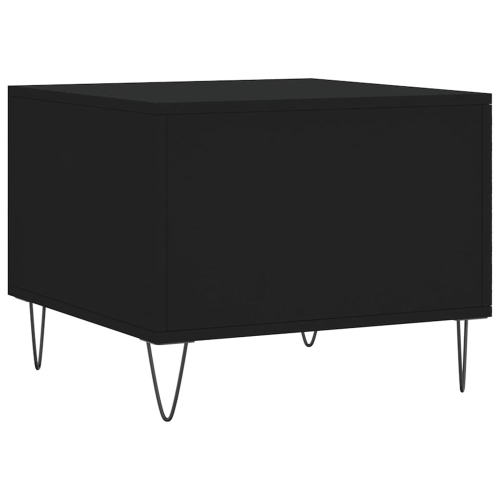 Salontafels 2 st 50x50x40 cm bewerkt hout zwart MeubelReus