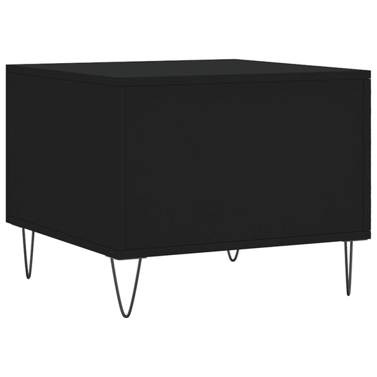 Salontafels 2 st 50x50x40 cm bewerkt hout zwart MeubelReus