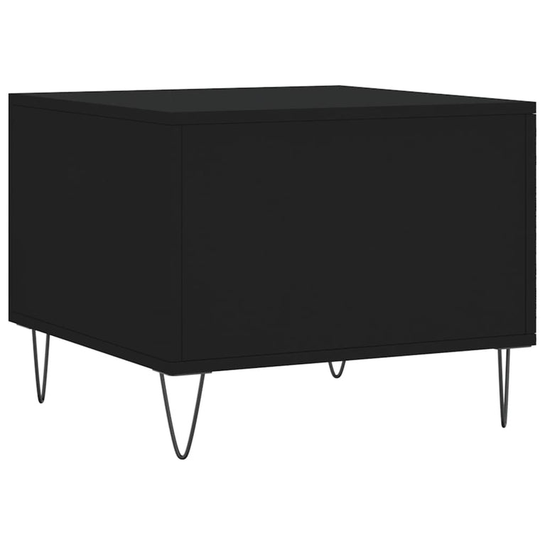 Salontafels 2 st 50x50x40 cm bewerkt hout zwart MeubelReus