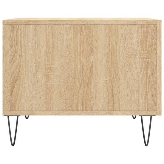 Salontafel 50x50x35 cm bewerkt hout sonoma eikenkleurig MeubelReus