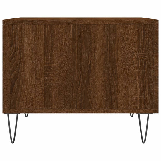 Salontafels 2 st 50x50x40 cm bewerkt hout bruin eikenkleur MeubelReus