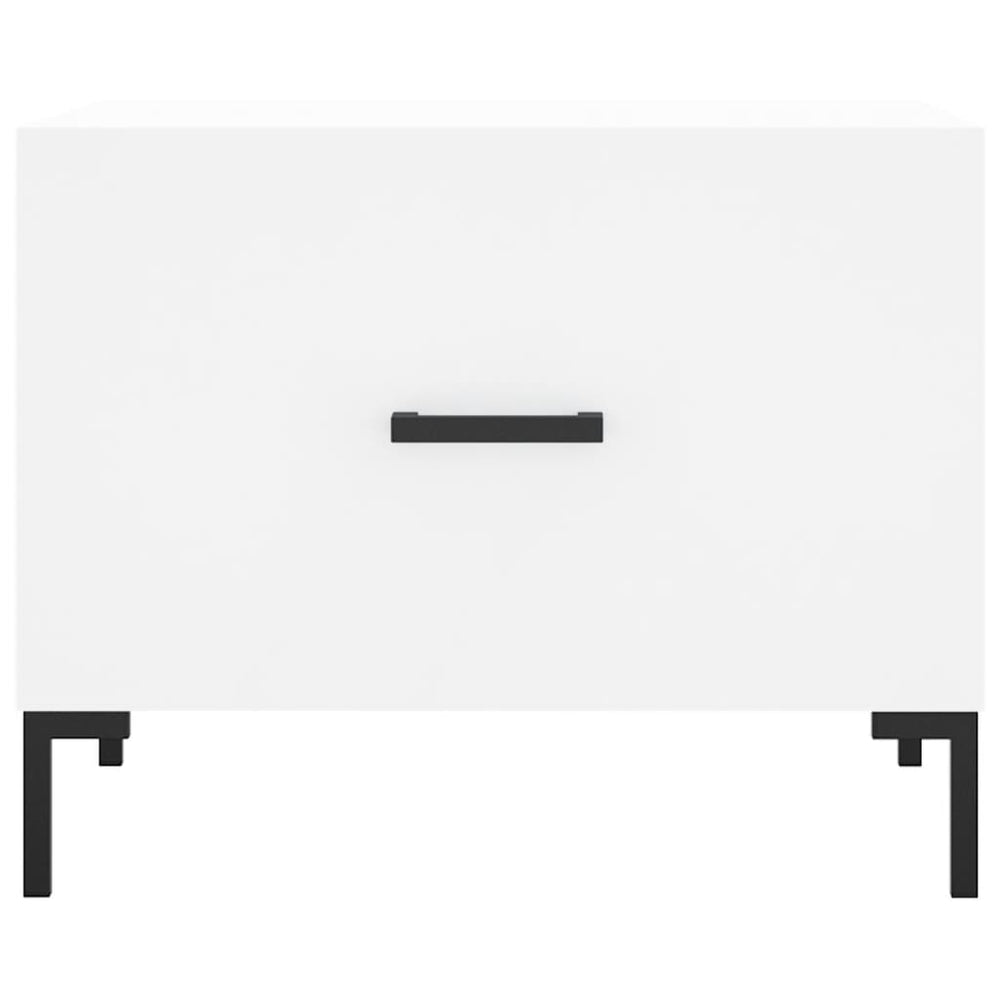 Salontafel 50x50x40 cm bewerkt hout wit MeubelReus