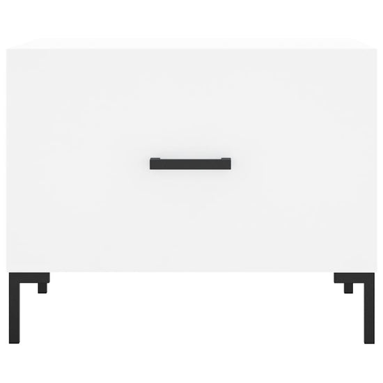 Salontafel 50x50x40 cm bewerkt hout wit MeubelReus