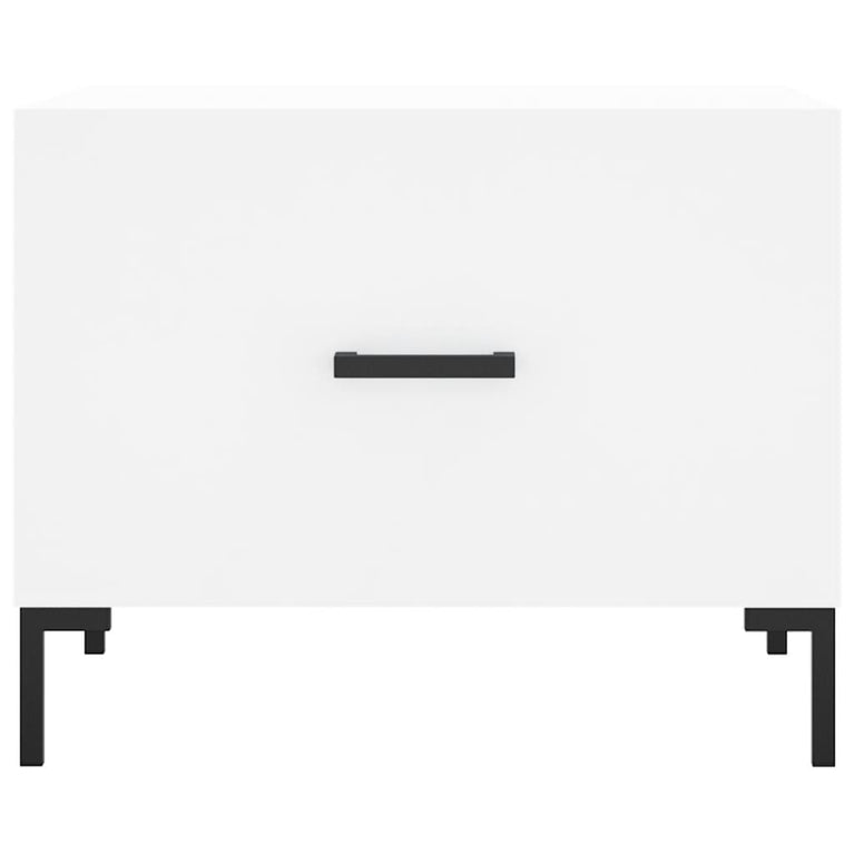 Salontafel 50x50x40 cm bewerkt hout wit MeubelReus