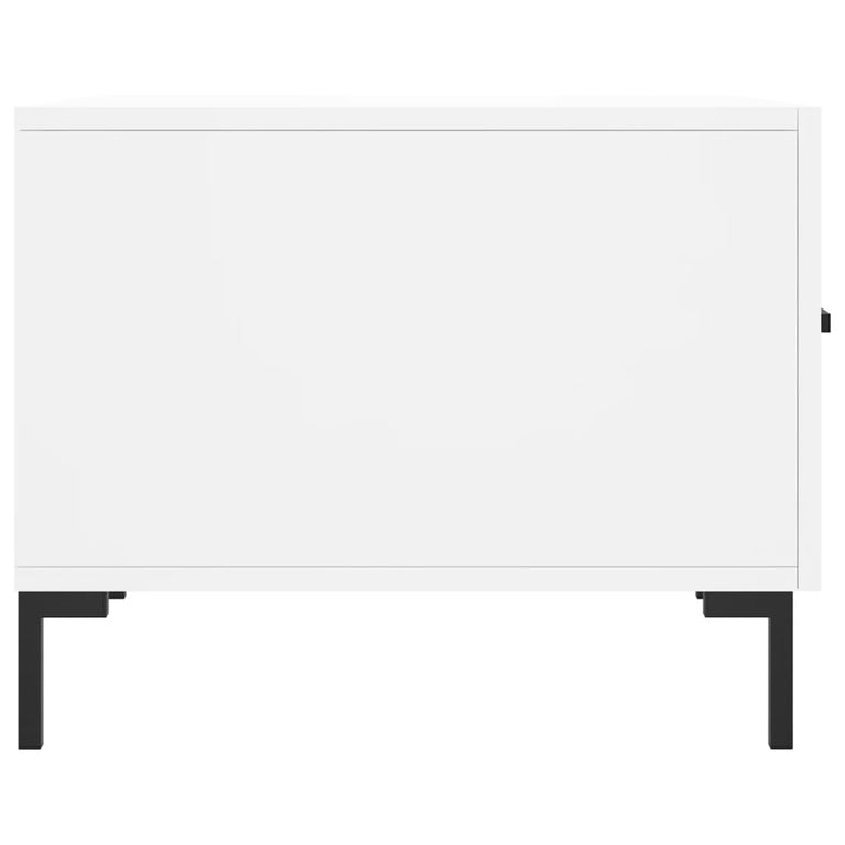 Salontafels 2 st 50x50x40 cm bewerkt hout wit MeubelReus