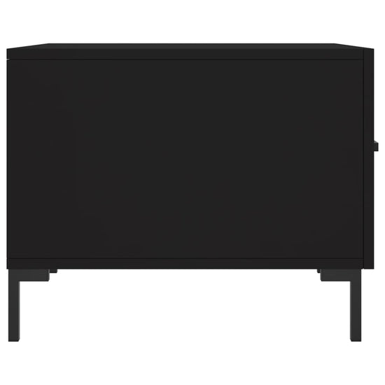 Salontafels 2 st 50x50x40 cm bewerkt hout zwart MeubelReus