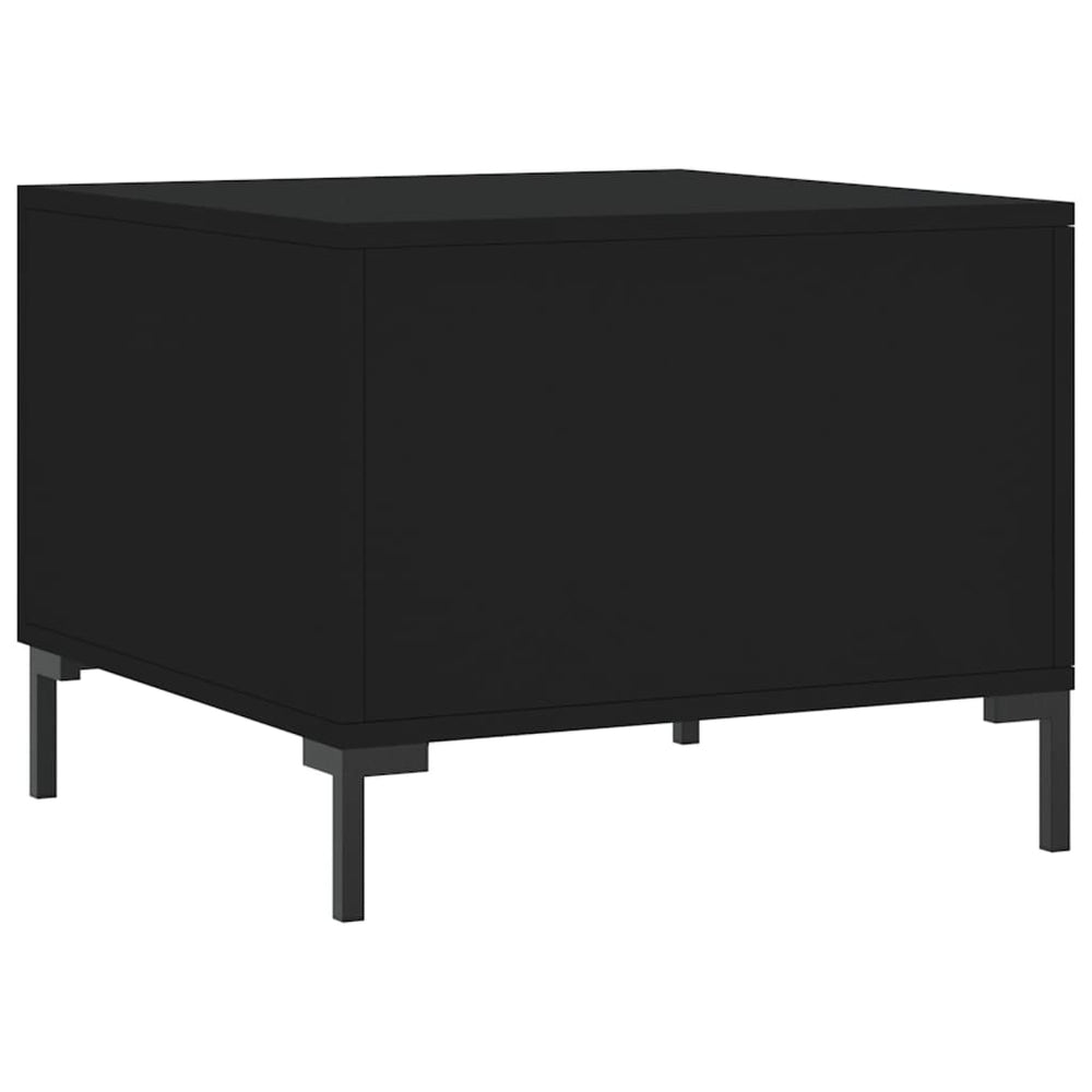 Salontafels 2 st 50x50x40 cm bewerkt hout zwart MeubelReus