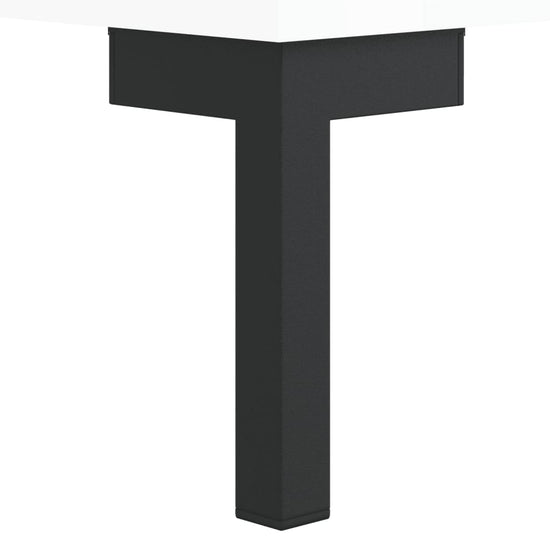 Salontafel 50x50x40 cm bewerkt hout hoogglans wit MeubelReus