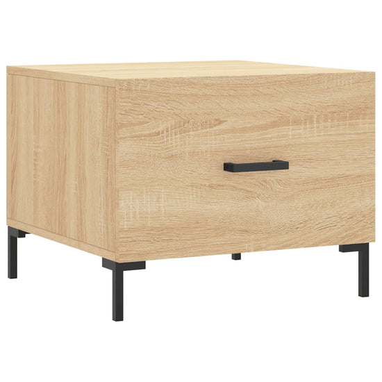 Salontafels 2 st 50x50x40 cm bewerkt hout sonoma eikenkleurig MeubelReus