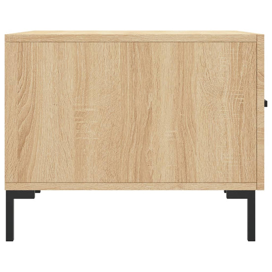 Salontafels 2 st 50x50x40 cm bewerkt hout sonoma eikenkleurig MeubelReus