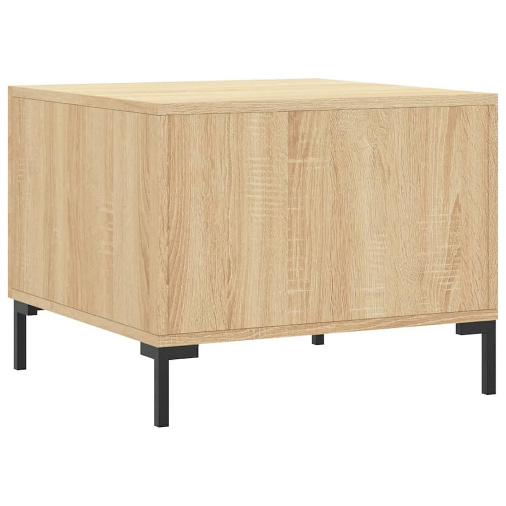 Salontafels 2 st 50x50x40 cm bewerkt hout sonoma eikenkleurig MeubelReus