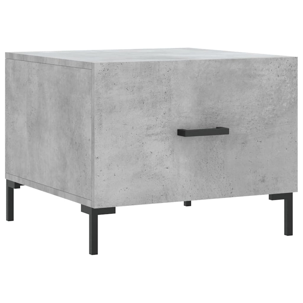Salontafels 2 st 50x50x40 cm bewerkt hout betongrijs MeubelReus