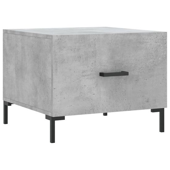 Salontafels 2 st 50x50x40 cm bewerkt hout betongrijs MeubelReus