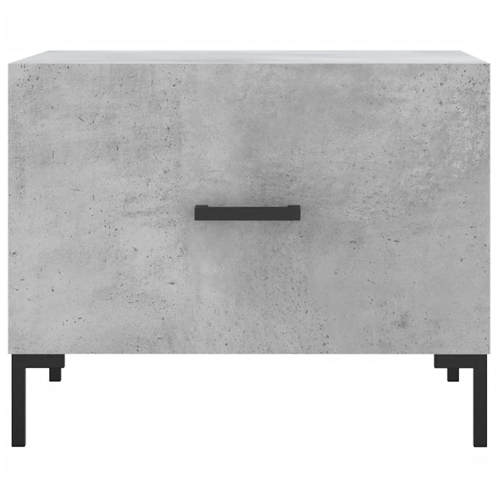 Salontafels 2 st 50x50x40 cm bewerkt hout betongrijs MeubelReus
